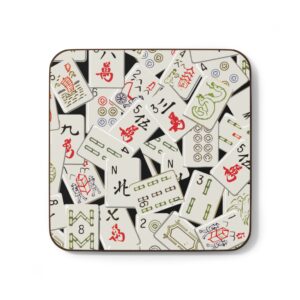 Mahjong Rocks Hardboard Back Coaster